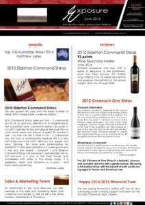 Matthew Jukes / Syrah / Elderton Wines / Barossa Valley / Australian wine / Wine