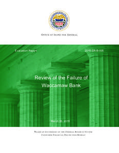 Review of the Failure of Waccamaw Bank