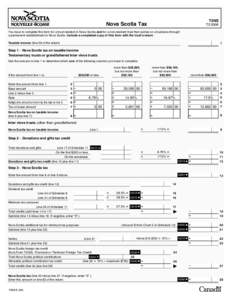 T3NS  Nova Scotia Tax T3 2008