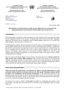 NATIONS UNIES  UNITED NATIONS HAUT COMMISSARIAT DES NATIONS UNIES AUX DROITS DE L’HOMME