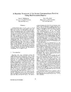 A Bayesian Treatment of the Stereo Correspondence Problem Using Half-Occluded Regions Peter N.Belhumeur