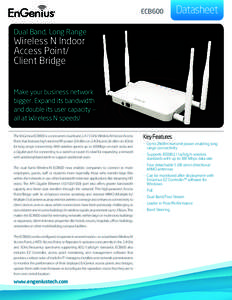 ECB600  Datasheet Dual Band, Long Range