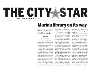 Marina Renovation: City Star, March 8, [removed]BLIP - SFPL.org