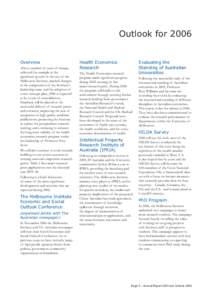 Association of Commonwealth Universities / Economic data / Economy of Australia / Household /  Income and Labour Dynamics in Australia Survey / Panel data / The Melbourne Institute of Applied Economic and Social Research / University of Melbourne / Australian Research Council / Medical Research Council / Statistics / Research / United Kingdom