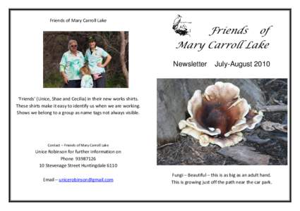 Friends of Mary Carroll Lake  Friends of Mary Carroll Lake Newsletter