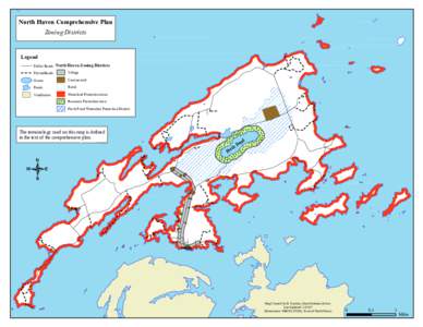 North Haven Comprehensive Plan Zoning Districts Legend  Public Roads North Haven Zoning Districts