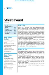 ©Lonely Planet Publications Pty Ltd  West Coast Pop 353,000  Why Go?