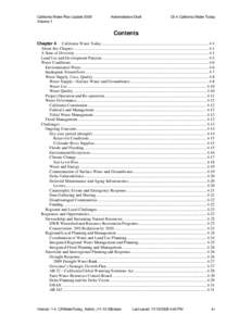 California Water Plan Update 2009 Volume 1 Administrative Draft  Ch 4 California Water Today