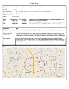 Project Sheet Project Number: RC08GDOT ID: