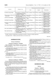 Diário da República, 2.ª série — N.º 199 — 15 de outubro de 2014 Docente que preside ao júri da prova, por delegação Doutorando