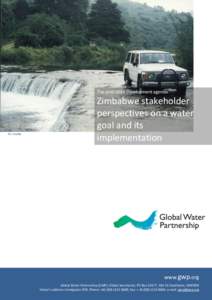 The post-2015 development agenda  ©J. Harlin Zimbabwe stakeholder perspectives on a water