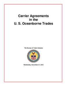 Carrier Agreements in the U.S. Oceanborne Trades