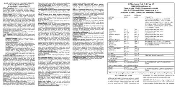 Animals in sport / Animal training / Tosohatchee Wildlife Management Area / Upper Mud River Wildlife Management Area / Deer hunting / Hunting / Waterfowl hunting