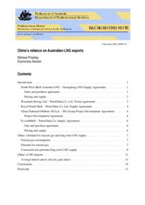 Parliament of Australia Department of Parliamentary Services Parliamentary Library Information, analysis and advice for the Parliament  BACKGROUND NOTE