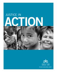 JUSTICE IN  ACTION YEAR IN REVIEW–2007