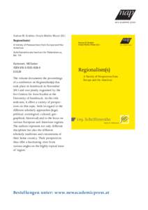 nap new academic press Gudrun M. Grabher, Ursula Mathis-Moser (Ed.) Regionalism(s) A Variety of Perspectives from Europe and the