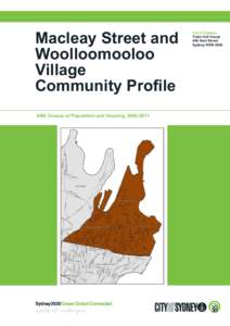 Macleay Street and Woolloomooloo Village Community Profile ABS Census of Population and Housing, [removed]