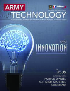 July/August 2015 | Volume 3, ISSUE 4  A publication of science and technology news from the U.S. Army Research, Development and Engineering Command +