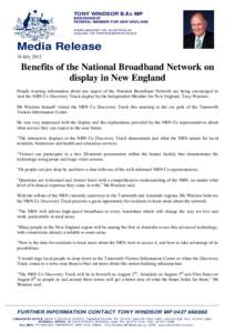 Geography of New South Wales / NBN Co / NBN Television / Tamworth / Armidale /  New South Wales / Tony Windsor / Windsor /  Ontario / National Broadcasting Network / New England / Telecommunications in Australia / Internet in Australia / National Broadband Network