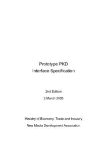 Prototype PKD Interface Specification 2nd Edition 2 March 2005