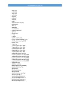 NYIT Accepted Anti-Virus List  - AVG[removed]AVG[removed]AVG[removed]AVG-2014