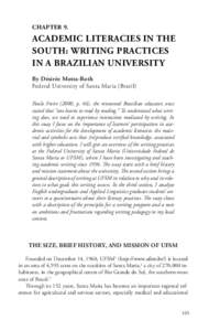 CHAPTER 9.  ACADEMIC LITERACIES IN THE SOUTH: WRITING PRACTICES IN A BRAZILIAN UNIVERSITY By Désirée Motta-Roth