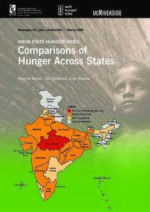 Washington, D.C., Bonn, and Riverside • February[removed]INDIA STATE HUNGER INDEX