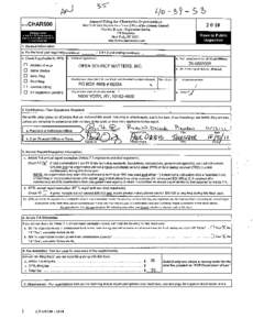 Annual Filing for Charitable Organizations New York State Department of Law (Office of the Attorney General) 	  AR500