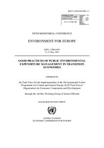 Polluter pays principle / Finance / Organisation for Economic Co-operation and Development / Environmental protection / Fiscal / Economics / Business / OECD Environmental Performance Reviews / Environment / Macroeconomics / Public finance