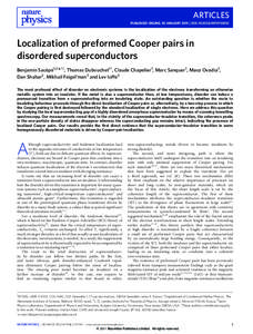 Localization of preformed Cooper pairs in disordered superconductors