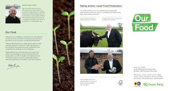 Keith Taylor MEP  Taking Action: Local Food Production 