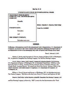 Court No[removed]Page 2 Results”) issued by the International Trade Administration, U.S. Department of Commerce (“Commerce” or the “Department”) to conclude the twenty-third administrative review of an