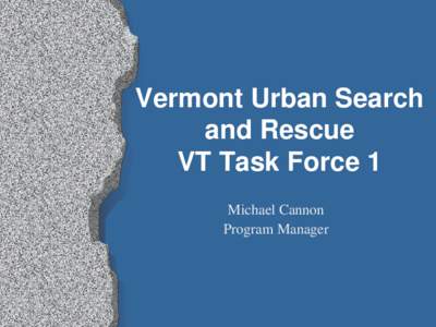 Vermont Urban Search and Rescue (VTUSAR)