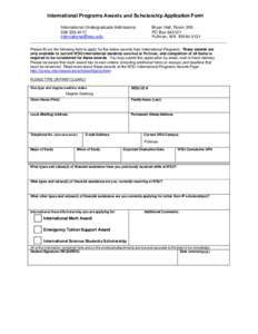 Microsoft Word - SCHOLARSHIP FORM.doc