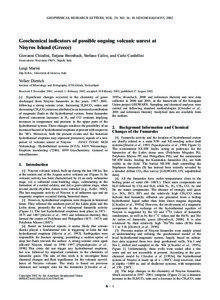 Geothermal energy / Plate tectonics / Volcano / Geothermal exploration / Hydrothermal circulation / Properties of water / Water vapor / Geology / Volcanology / Volcanic gas