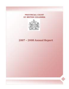 2007 – 2008 Annual Report