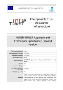 INTER-TRUST-T2.3-IT-DELV-D2.3.2-ApproachAndFrameworkSpecification-Second-V1.0