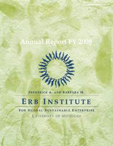 Ross School of Business / University of Michigan School of Natural Resources and Environment / Master of Business Administration / Sustainable business / Education / Bainbridge Graduate Institute / Beyond Grey Pinstripes / Erb Institute / University of Michigan / Business