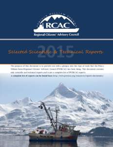 Prince William Sound RCAC Reports Compendium