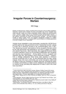 Counter-insurgency / Iraq / Politics of Iraq / Insurgency / David Galula / War in Afghanistan / David Kilcullen / Taliban insurgency / Guerrilla warfare / War / Military science / Military