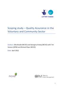 Adoption and awareness of quality standards