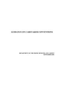 Guidance on Caretaker Conventions