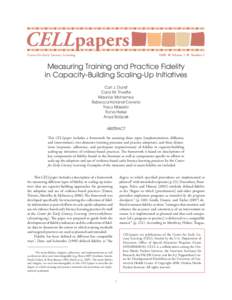 CELLpapers 2008 Center for Early Literacy Learning  Volume 3