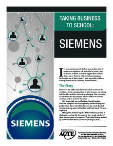 TAKING BUSINESS TO SCHOOL: SIEMENS  I