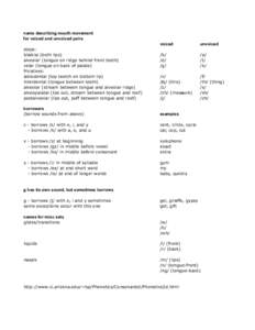 Alveolar ridge / Postalveolar consonant / Consonant / Human anatomy / Anthropology / Science / Articulation / Phonetics / Vowel / Voice