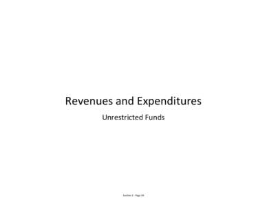 Revenues and Expenditures Unrestricted Funds Section 3 - Page 59  Unrestricted Current Revenues by Source (System wide)
