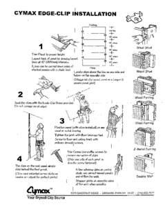 I  CYMAX EDGE-CLIP INSTALLATION •