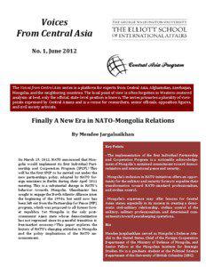 Voices From Central Asia No. 1, June 2012