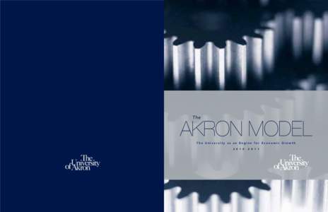 T he  AKRON MODEL The University as an Engine for Economic Growth1