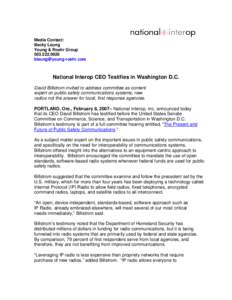 National Interop CEO Testifies in Washington State